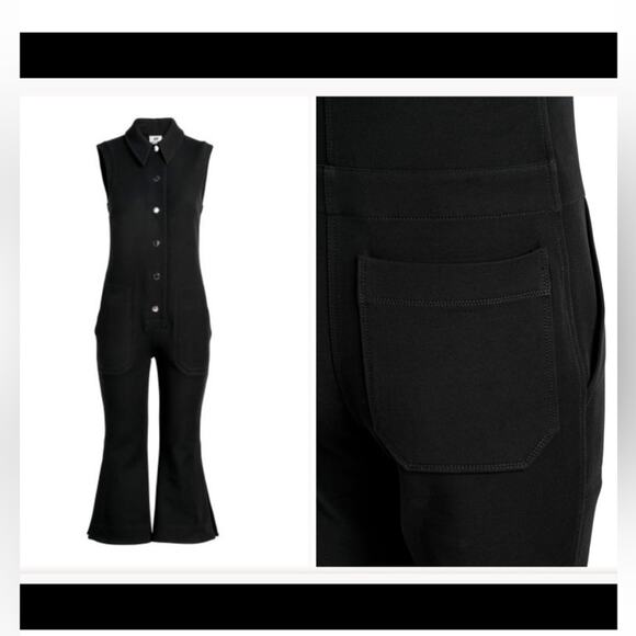 H&M Studio New Women’s Black Jumpsuit Flare Leg Limited Edition Size 2 - Picture 2 of 11